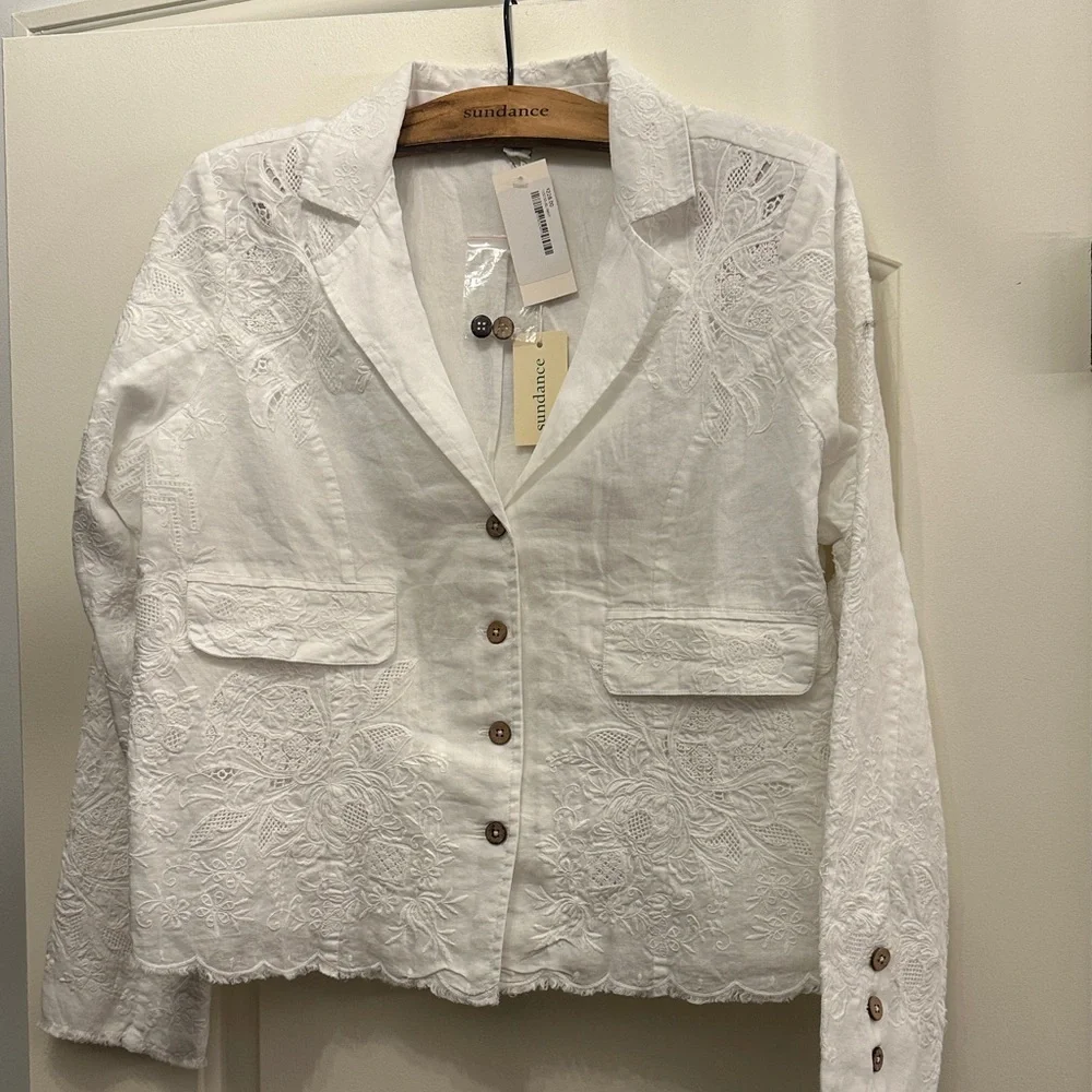 Sundance Ivory Embroidered Jacket - Picture 1 of 2